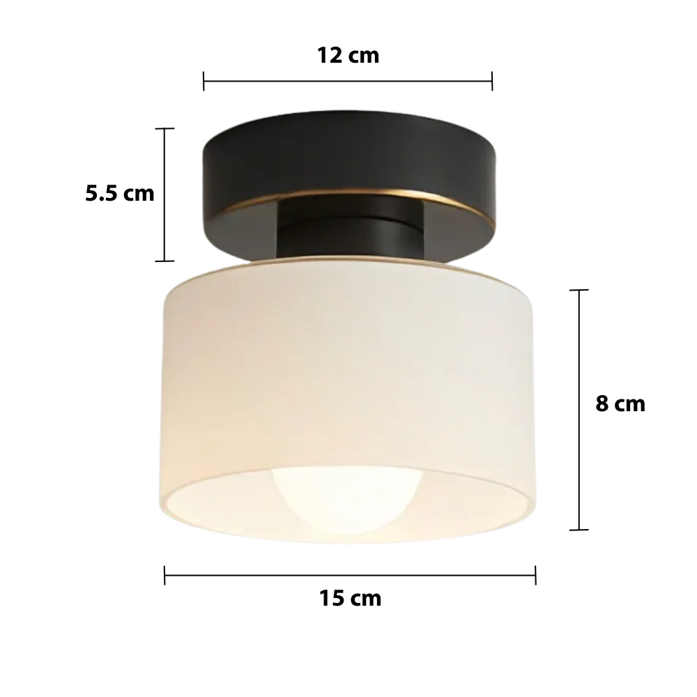 Moderne plafondspot Bauhaus ontwerp