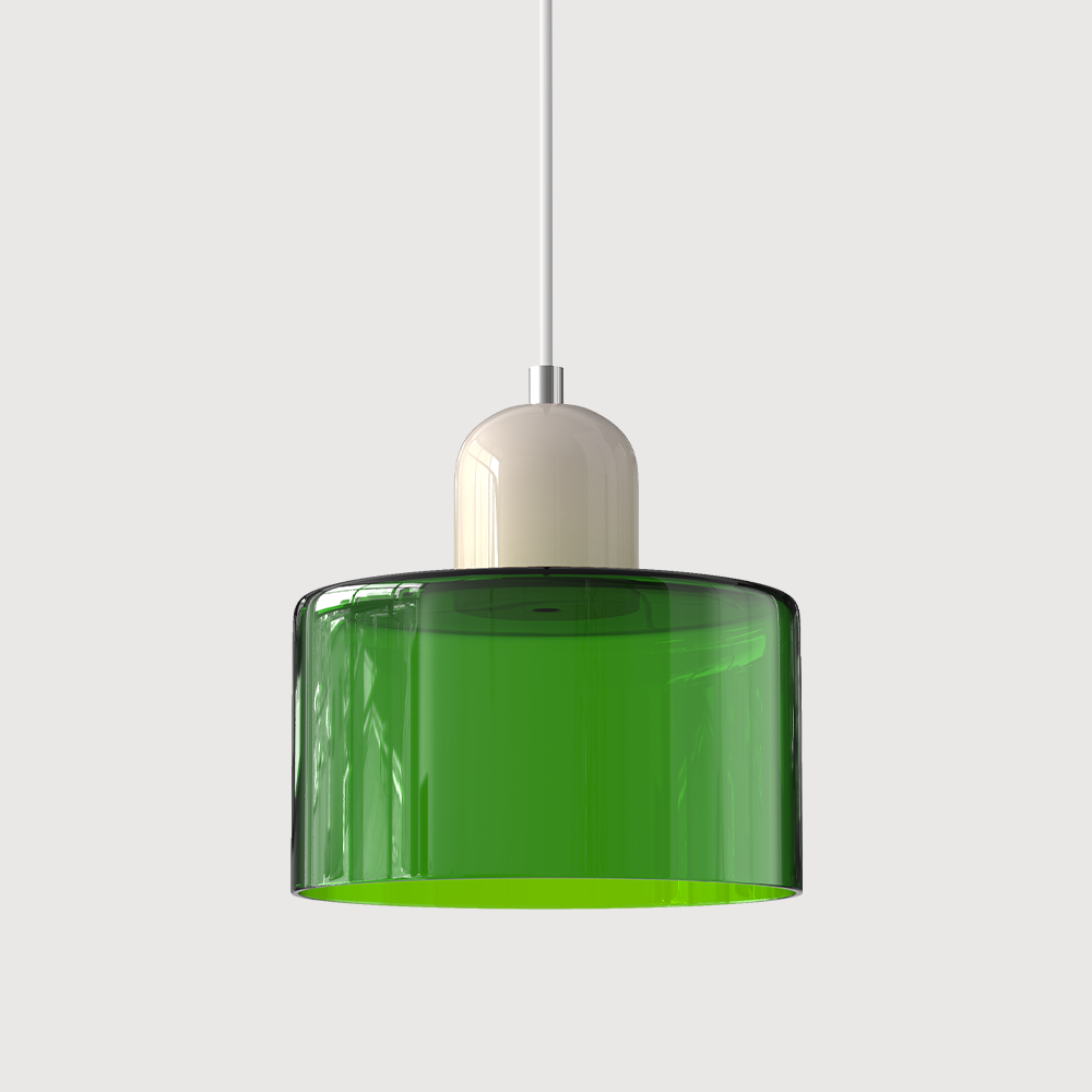 Slanke glazen hanglamp