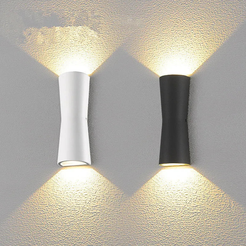 Moderne dubbele LED-buitenmuurlamp