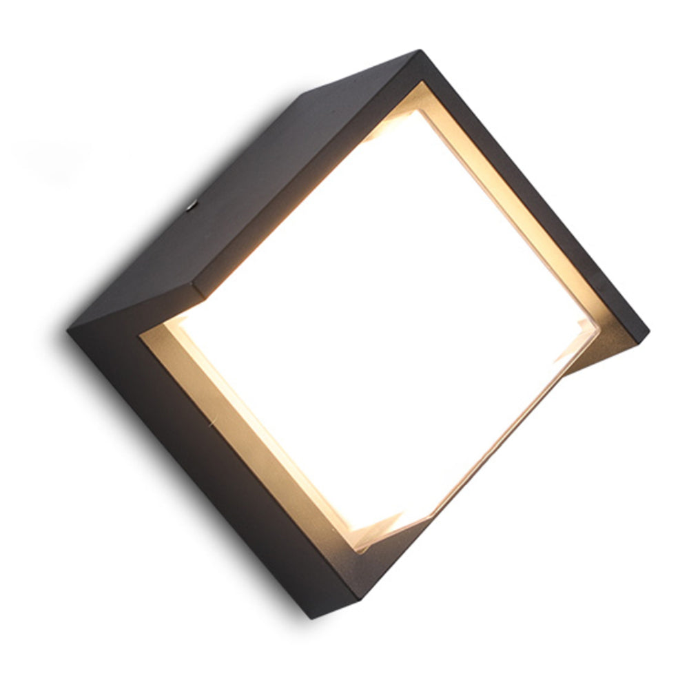 Geometrische LED buitenmuurlamp