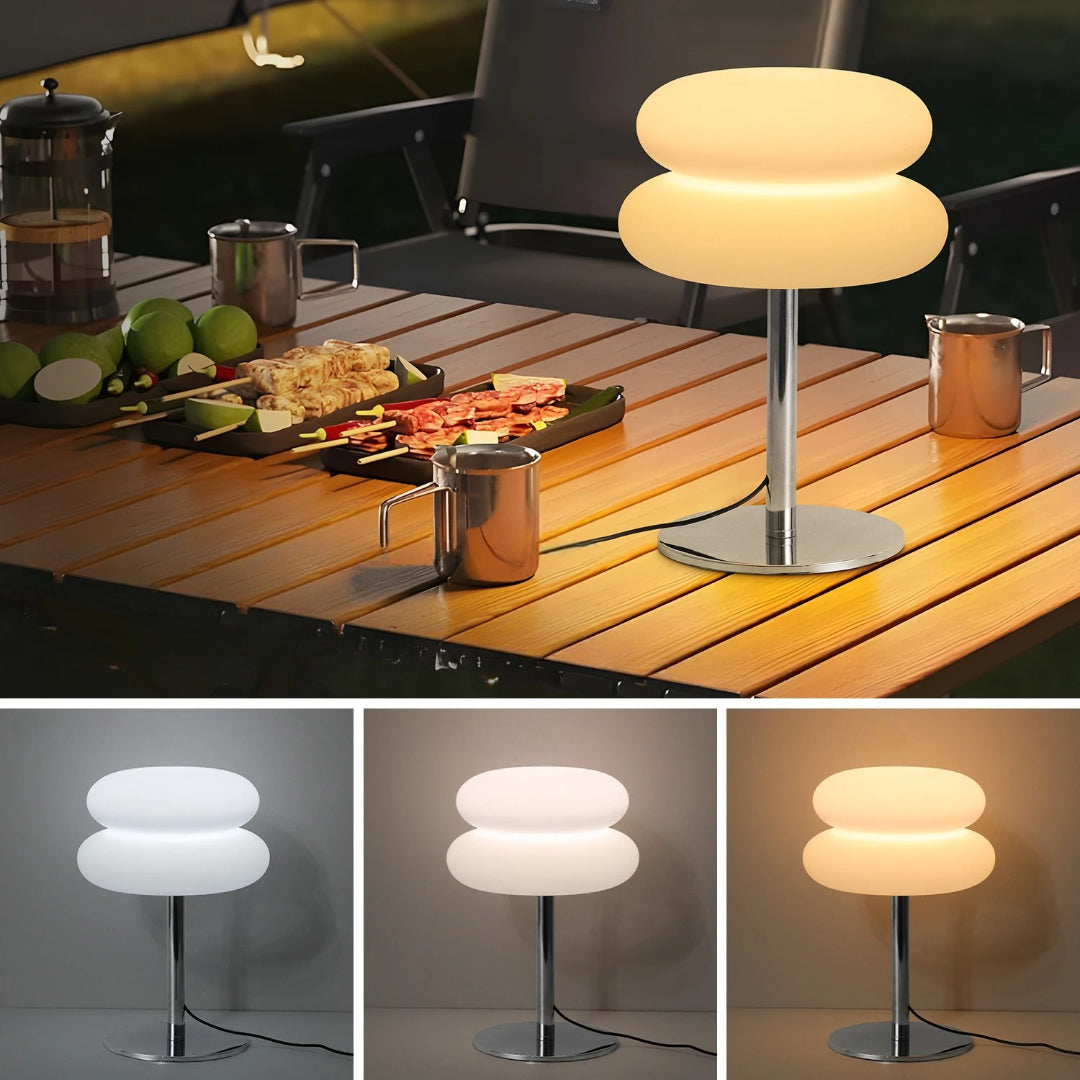 Xandrel mid-century glazen tafellamp
