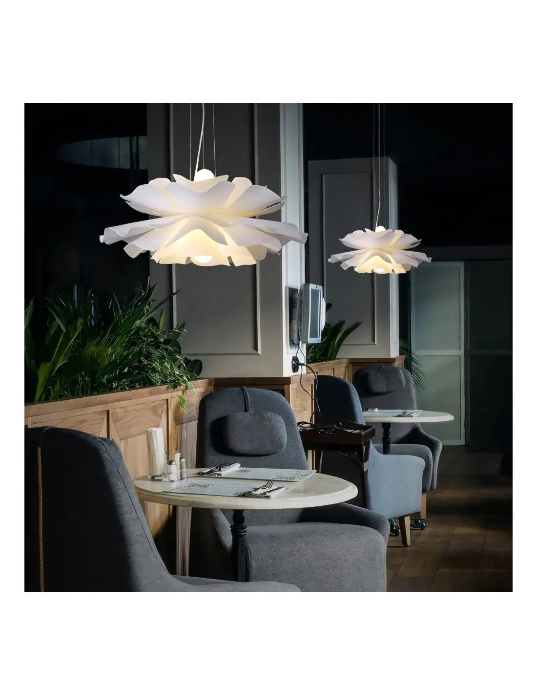 Noordse acryl bloemenhanglamp