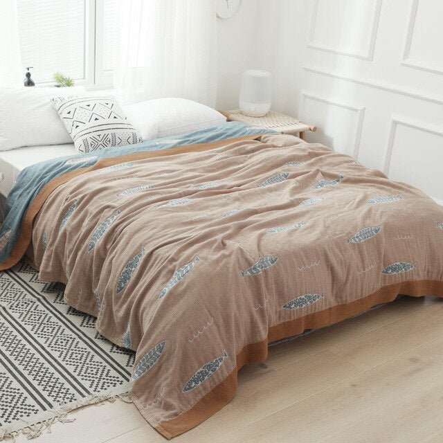 Hoogwaardige katoenen deken met elegant ontwerp