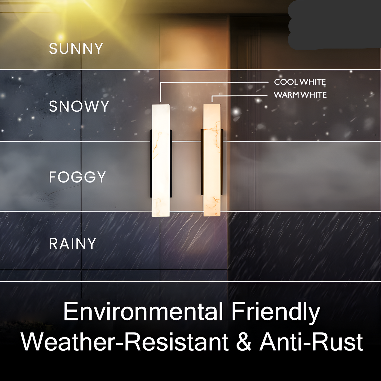 Steen Gloed Buitenmuurlamp