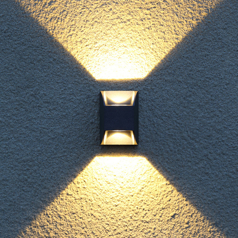 Architecturale buitenwandlamp met op- en neerwaarts licht