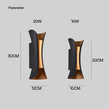 Buitenwaterdichte LED-wandlamp