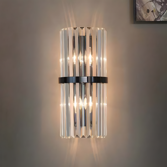 Luxe wandlamp van roestvrij staal