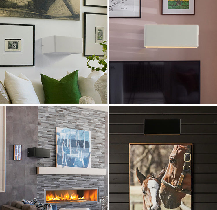 Kubusvormige wandlamp