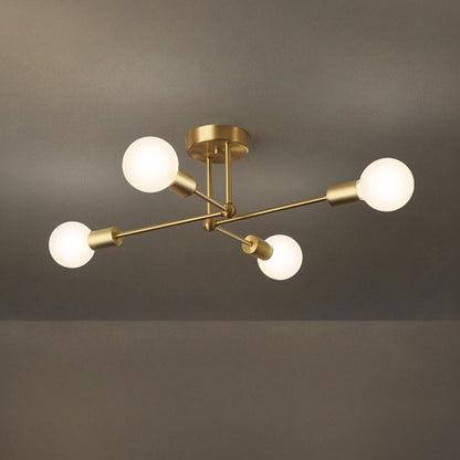 Gouden Cluster IJzeren Plafondlamp