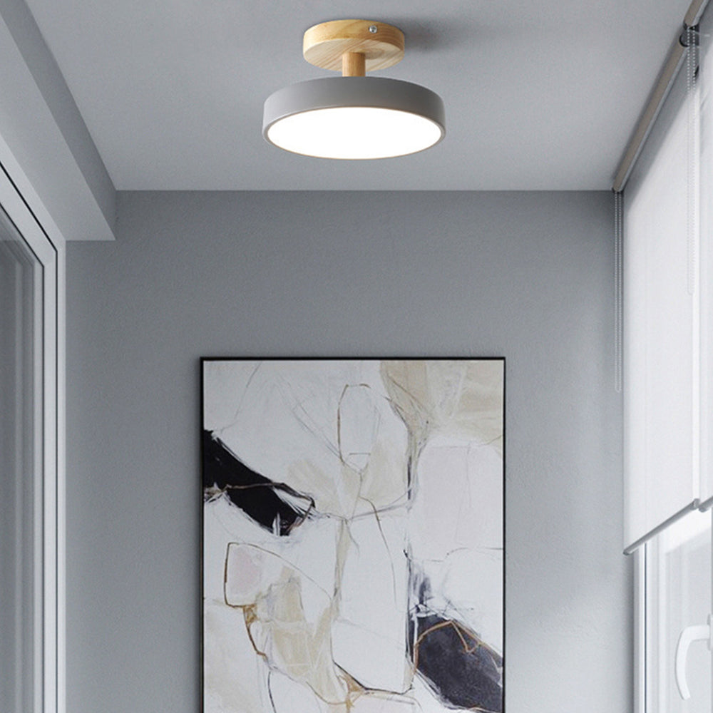 Ronde ijzeren LED-plafondlamp