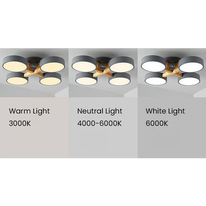 Moderne vlakke slaapkamerlamp