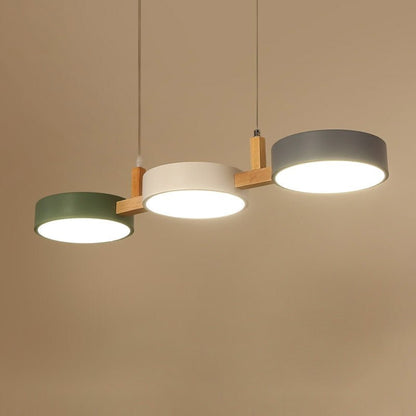 Moderne cilinder hanglamp met meerdere lichtbronnen