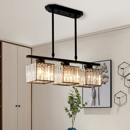 Oude glazen hanglamp