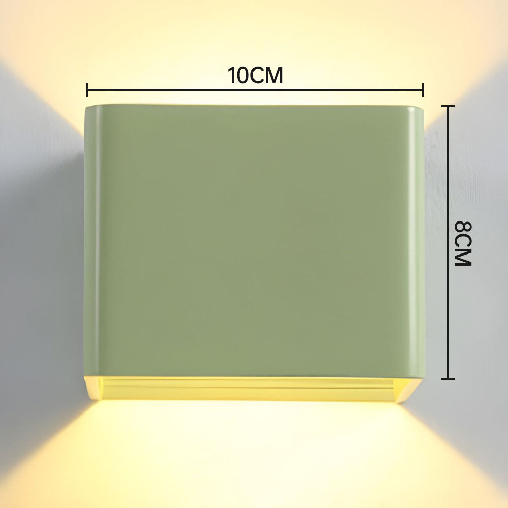 Kubusvormige wandlamp