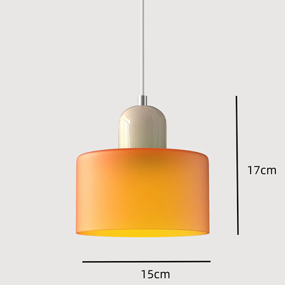 Slanke glazen hanglamp