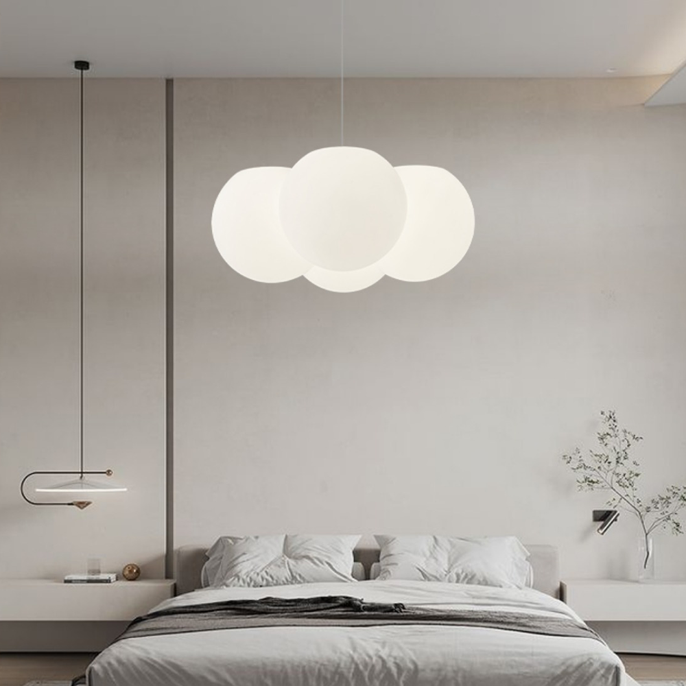 Noordse plafondlamp geïnspireerd op wolken