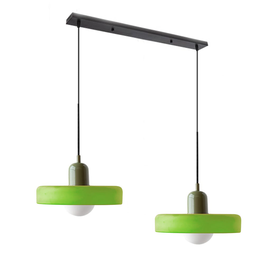 Bauhaus glas-in-lood hanglamp