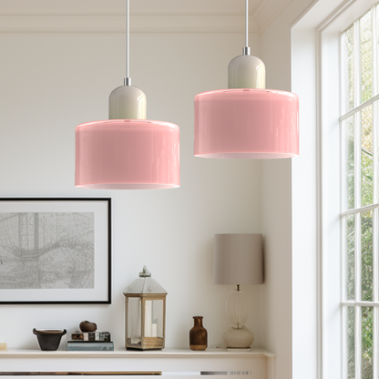 Slanke glazen hanglamp
