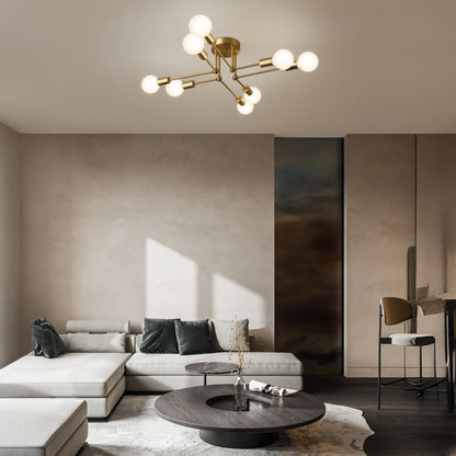 Gouden Cluster IJzeren Plafondlamp