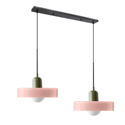 Bauhaus glas-in-lood hanglamp