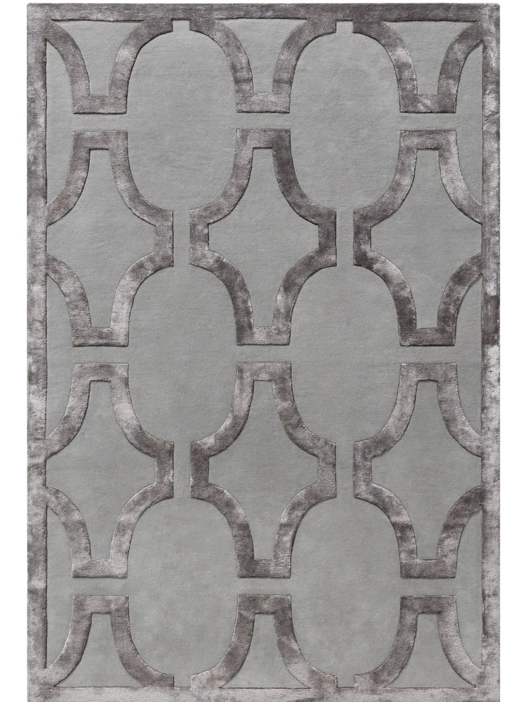 Crèmekleurig wollen vloerkleed woonkamerontwerp