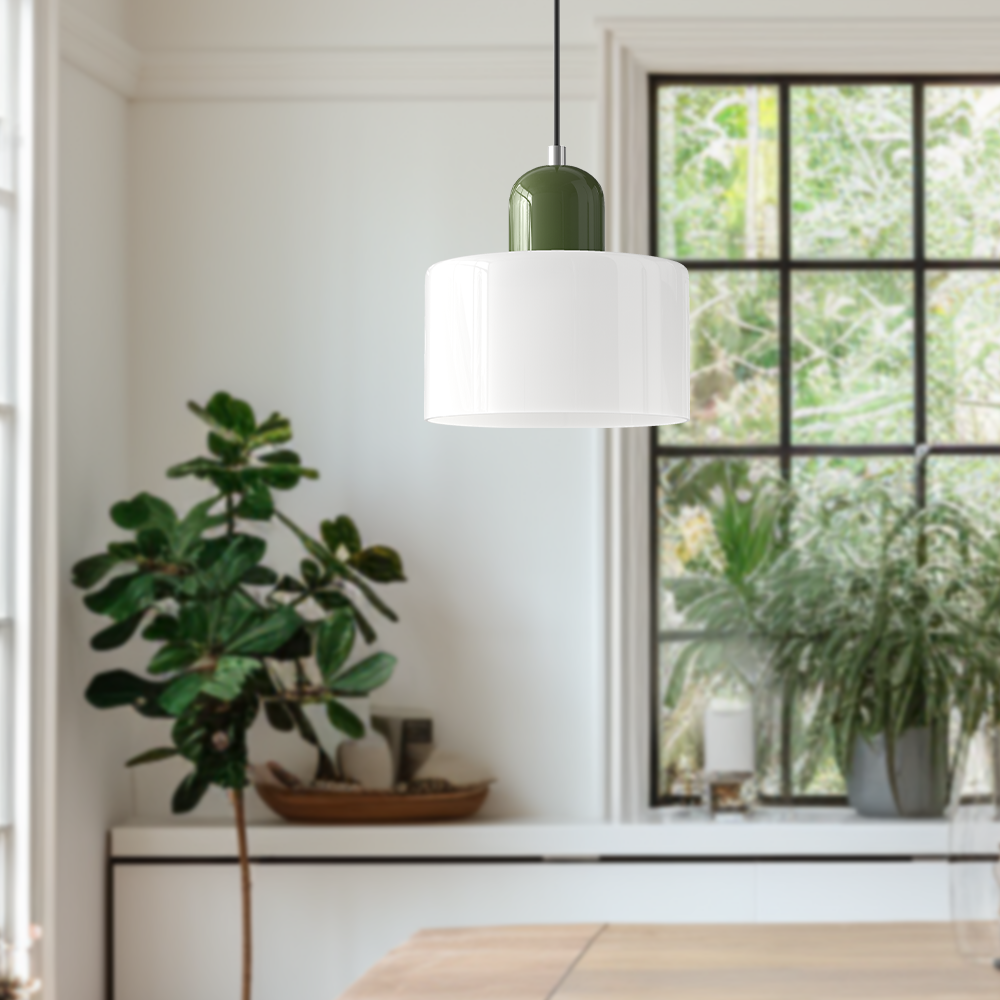 Slanke glazen hanglamp