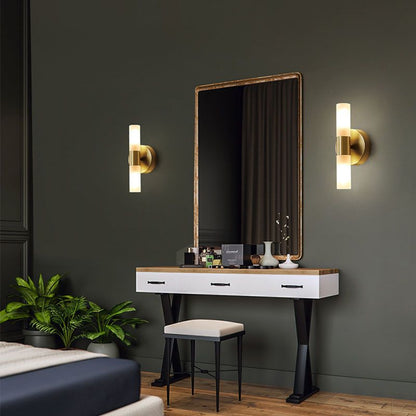 Moderne gouden led-wandlamp