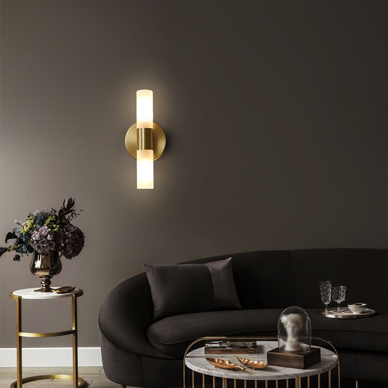 Moderne gouden led-wandlamp