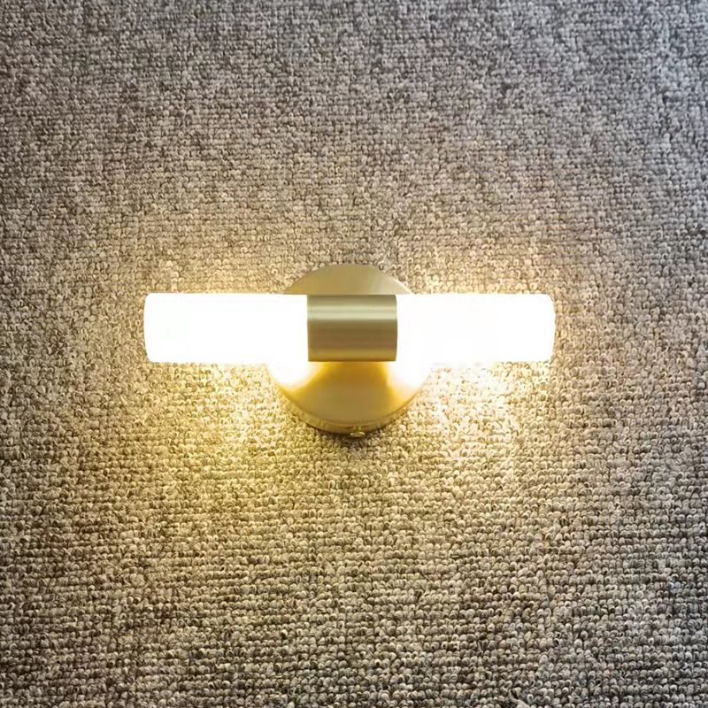 Moderne gouden led-wandlamp