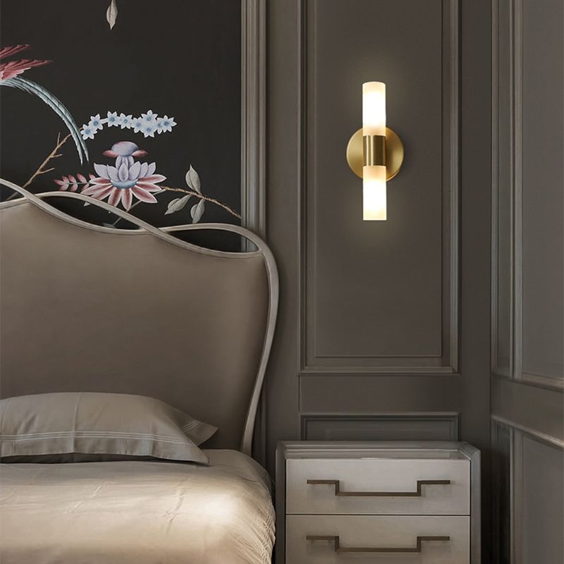 Moderne gouden led-wandlamp