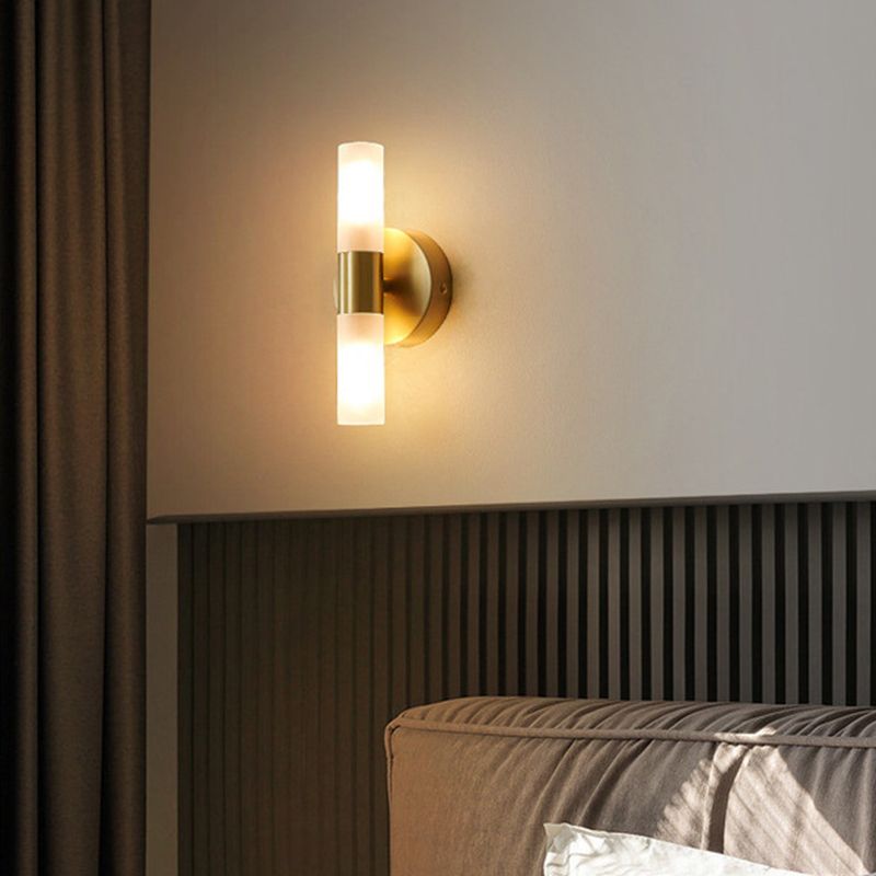 Moderne gouden led-wandlamp