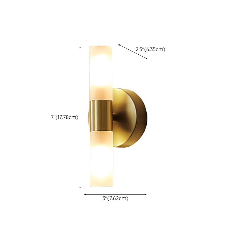 Moderne gouden led-wandlamp