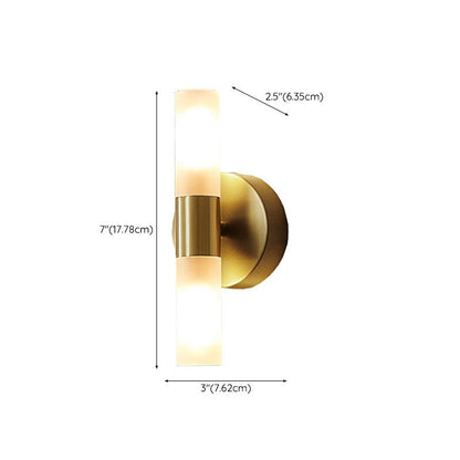 Moderne gouden led-wandlamp