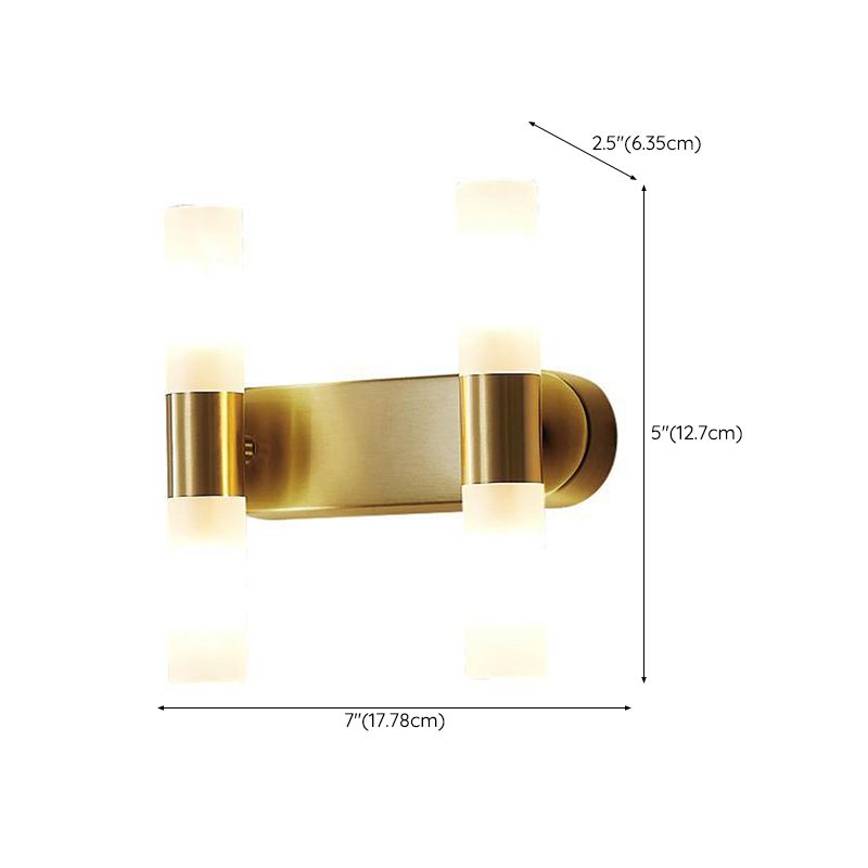 Moderne gouden led-wandlamp