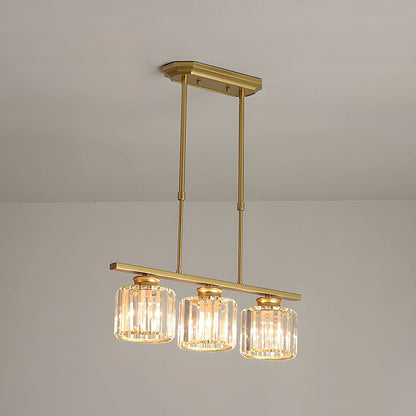 Oude glazen hanglamp