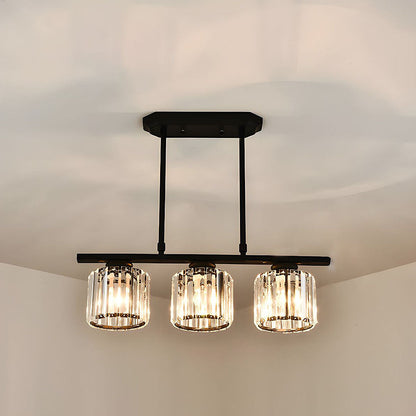 Oude glazen hanglamp