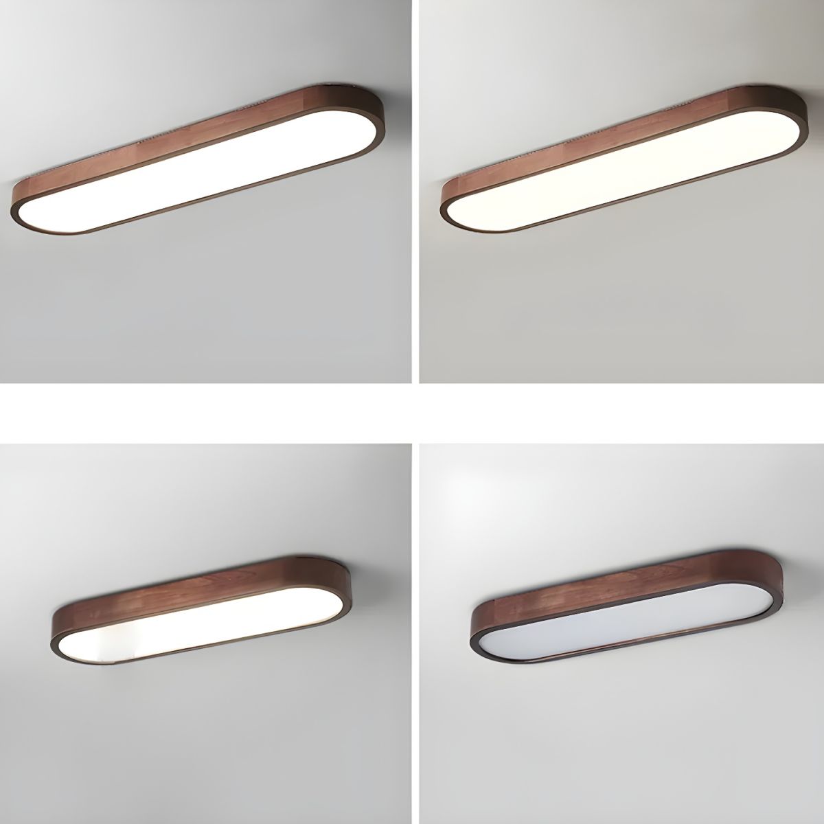 Ovale acryl LED-plafondlamp