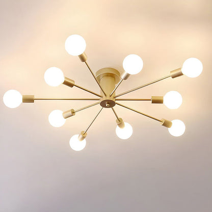 Gouden IJzeren Slaapkamer Kroonluchter