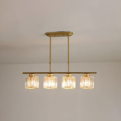 Oude glazen hanglamp