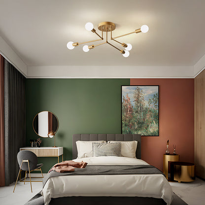 Gouden Cluster IJzeren Plafondlamp