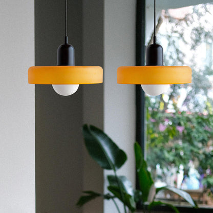 Bauhaus glas-in-lood hanglamp