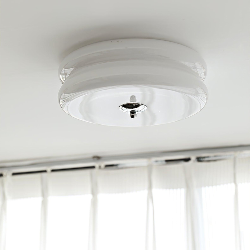 Crèmetaart Art Deco Plafondlamp