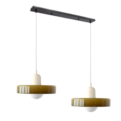Bauhaus glas-in-lood hanglamp