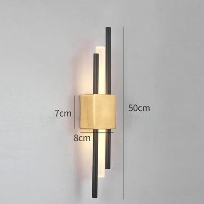 Moderne verticale LED-wandlamp