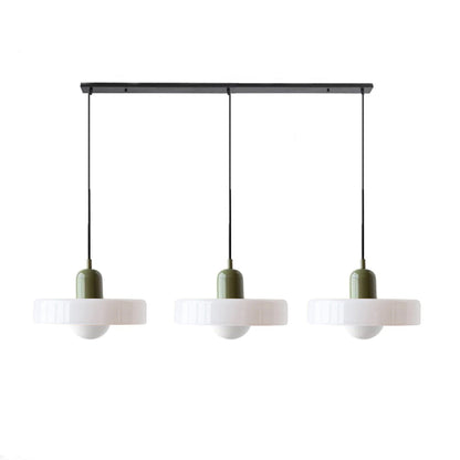 Driedubbele glazen hanglamp