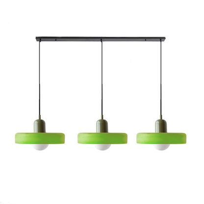 Driedubbele glazen hanglamp