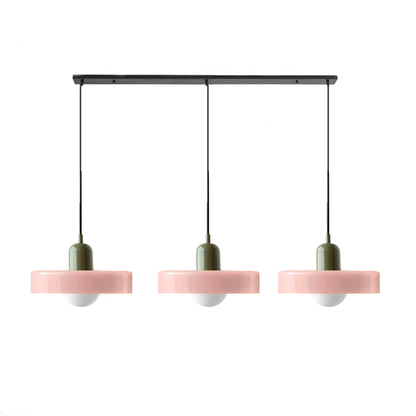 Driedubbele glazen hanglamp