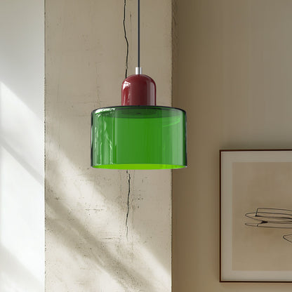 Slanke glazen hanglamp