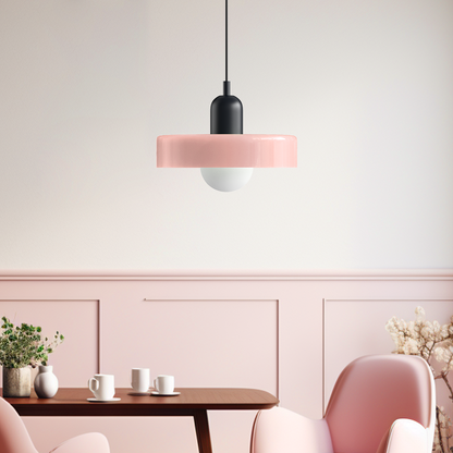 Kleurrijke Bauhaus glazen hanglamp