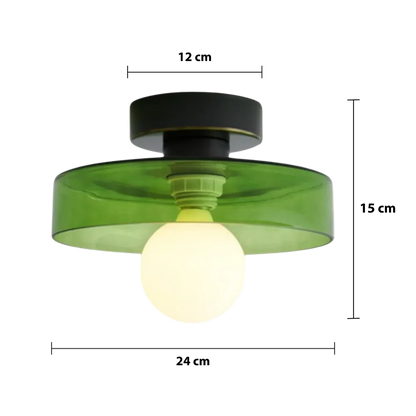 Moderne plafondlamp in Bauhaus-stijl
